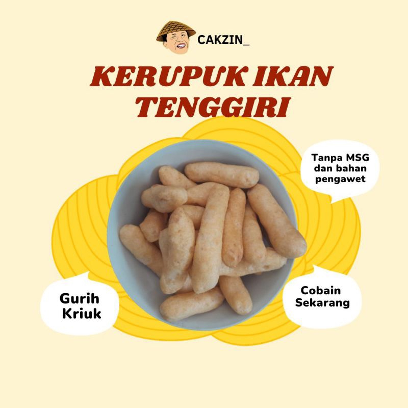

KERUPUK IKAN TENGGIRI 250 Gr