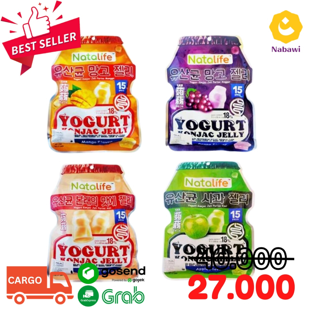 

Natalife Yogurt Konjac Jelly Isi 15 Pcs Permen Jelly Rasa Buah Oleh Oleh Import - Nabawi Sidoarjo