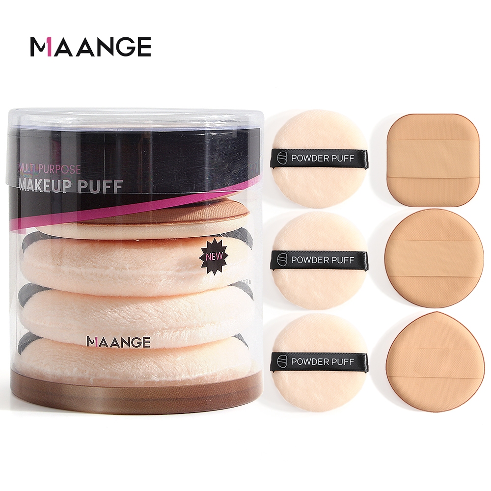 MAANGE 6Pcs/Box Soft Powder Puff Foundation Concealer BB Cream Air Cushion Makeup Sponge