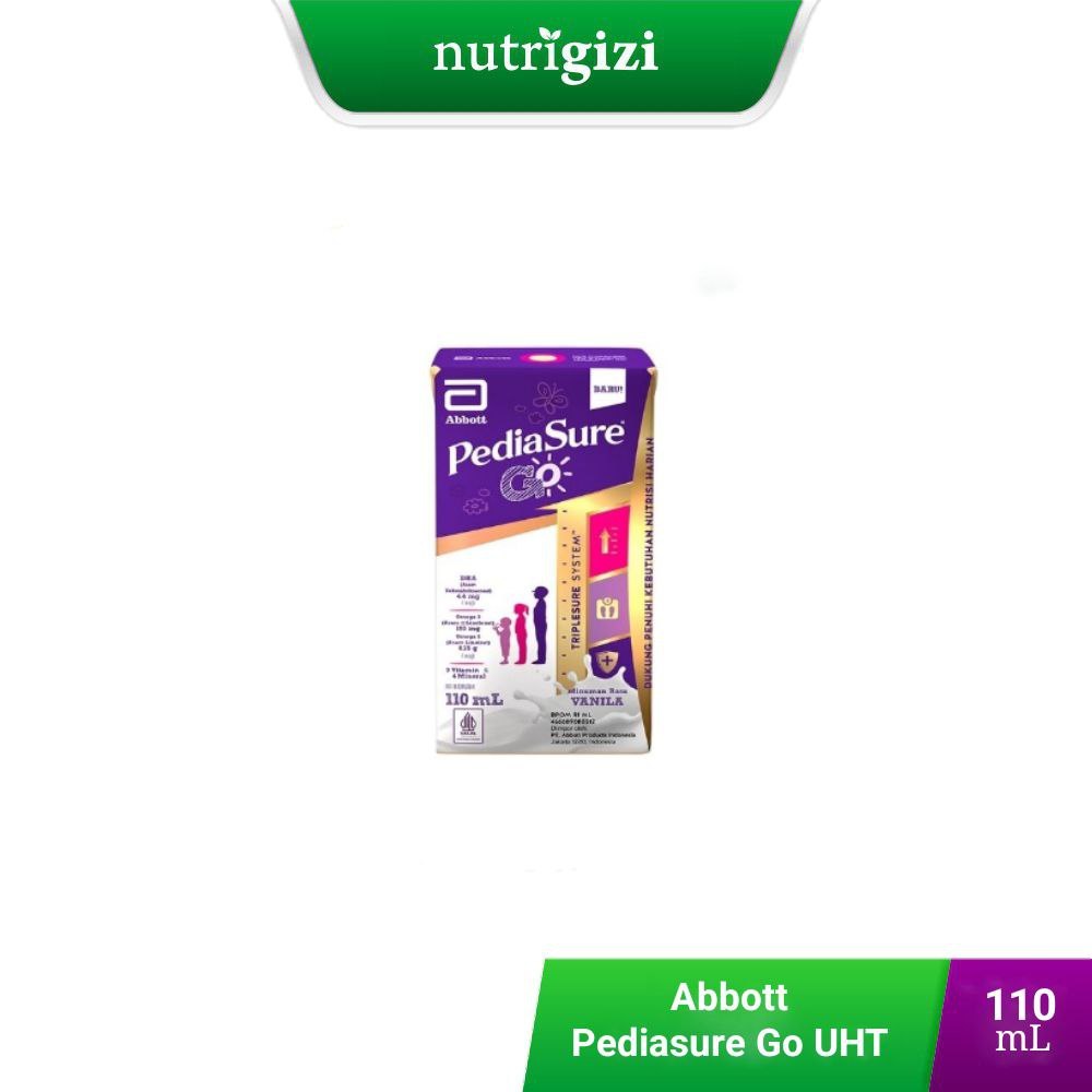 

Nutrigizi | Abbott Pediasure Go 110 ml Susu UHT Anak Usia 1 Tahun Keatas Ready To Drink