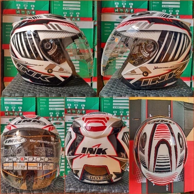 HELM INK CENTRO MOTIF FULL WARNA