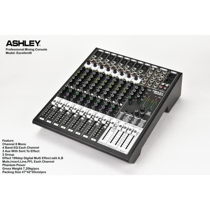 Mixer Ashley Excellent 8 Note Original Ashley