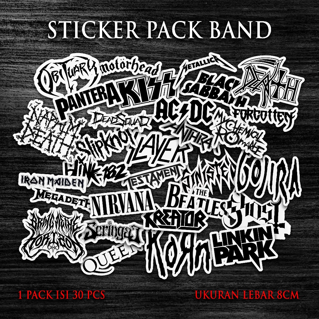 

Stiker Band Isi 30 Pcs / Sticker / Stiker Helm / Stiker motor