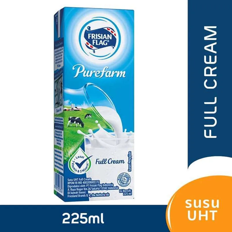 

SUSU BENDA Bendera UHT FullCream 225Ml