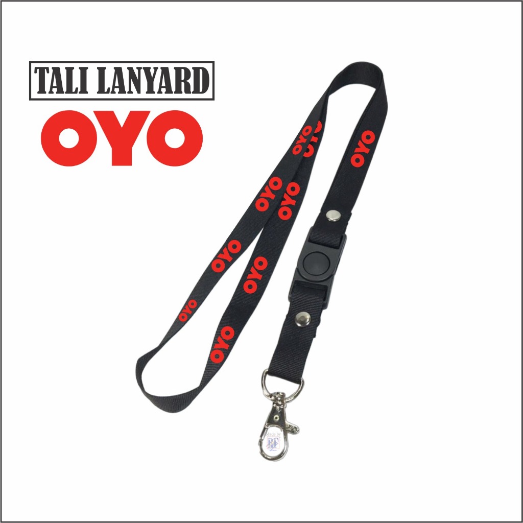 

TALI LANYARD OYO LOGO OYO - TALI ID CARD GANTUNGAN KUNCI GANTUNGAN FLASHDISK GANTUNGAN NAMETAG TALI LANYARD BEST SELLER COD
