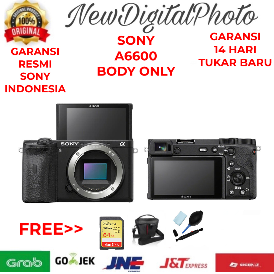Sony A6600 / Sony Alpha 6600 A6600 / Sony 6600 Body Only GARANSI RESMI