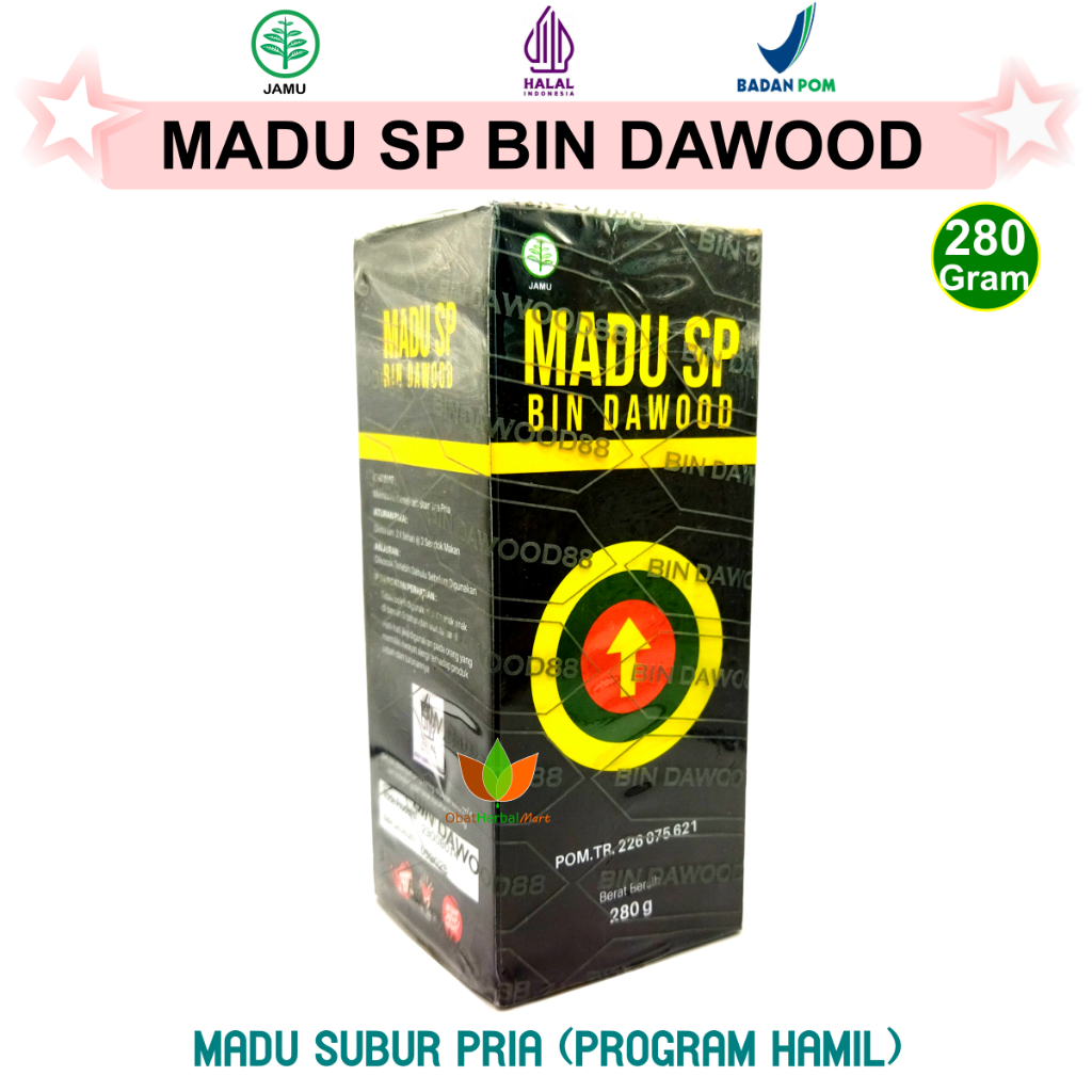 MADU SUBUR PRIA - MADU SP BIN DAWOOD. OBAT PENYUBUR PRIA ALAMI, HERBAL PENYUBUR SPERMA PRIA
