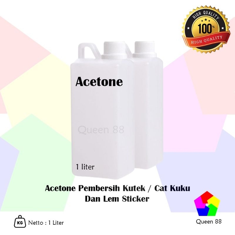 Acetone 1 Liter / Aseton 1 Liter / Pembersih Kutek 1 Liter / Pembersih Cat KuKu 1 Liter / Pembersih Lem Murah