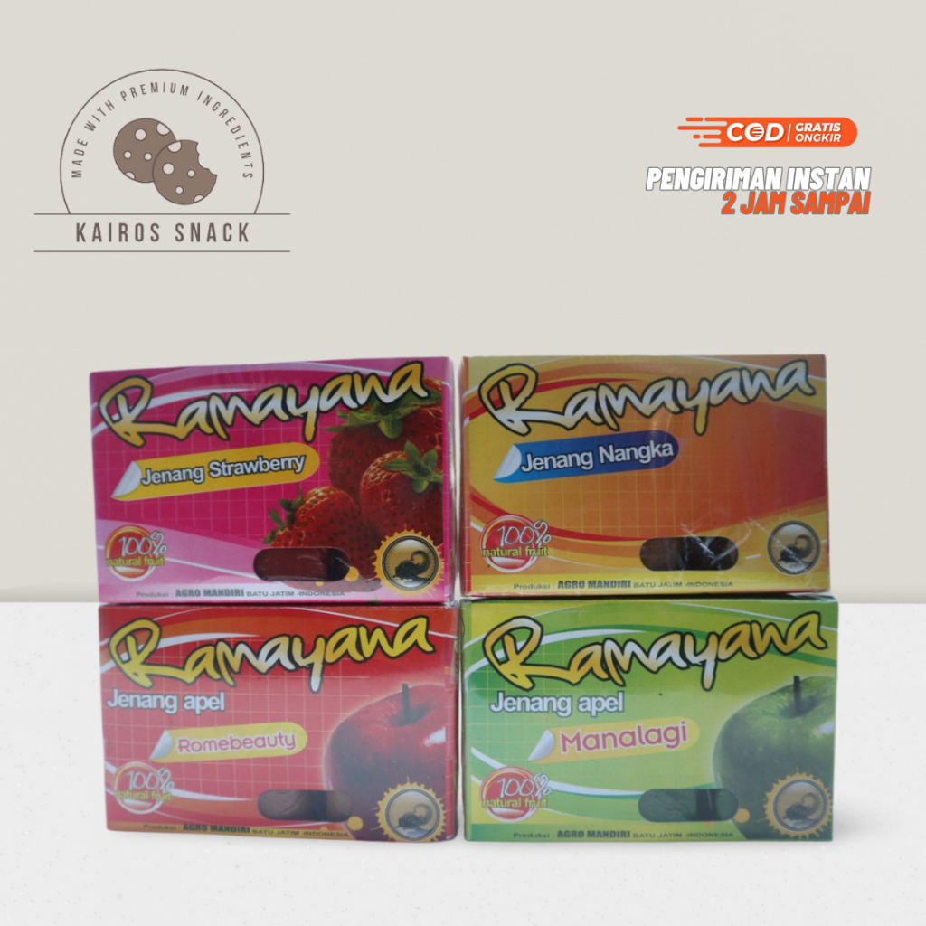 

CAMILAN SNACK JENANG BUAH APEL NANGKA STRAWBERRY RAMAYANA ENAK MURAH ISI 12 PCS