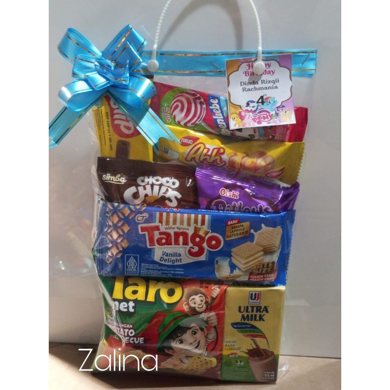

Paket bingkisan snack ulang tahun anak ultra