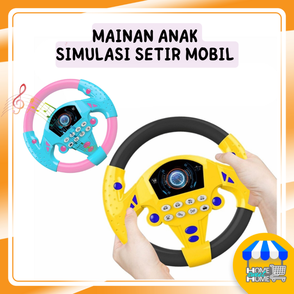 Mainan Anak Setir Mobil Kemudi Simulasi Setir Steering Wheel For Kids Murah Bagus