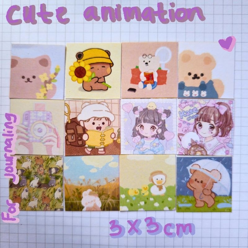 

STIKER AESTHETIC BEAR BERUANG STIKER LUCU STIKER ANIMASI STIKER BUJO JOURNALING