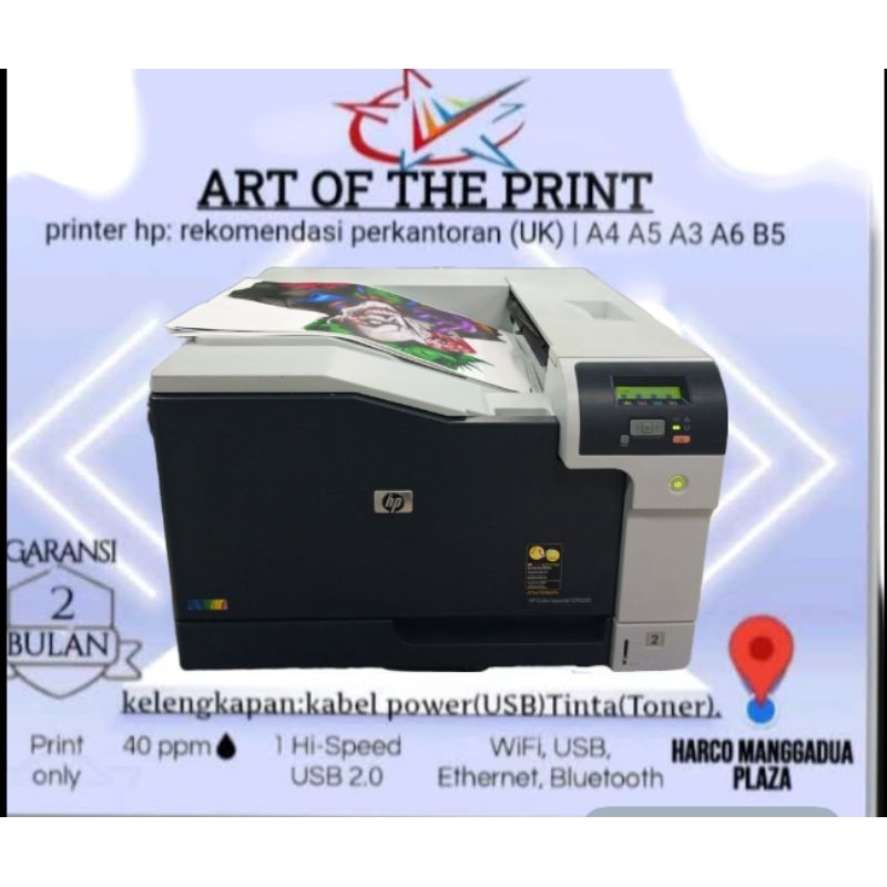 PRInter hp LaserJet Color/warna CP5225 Print A3 PRInter hp LaserJet Color/warna CP5225 printer A3 Co