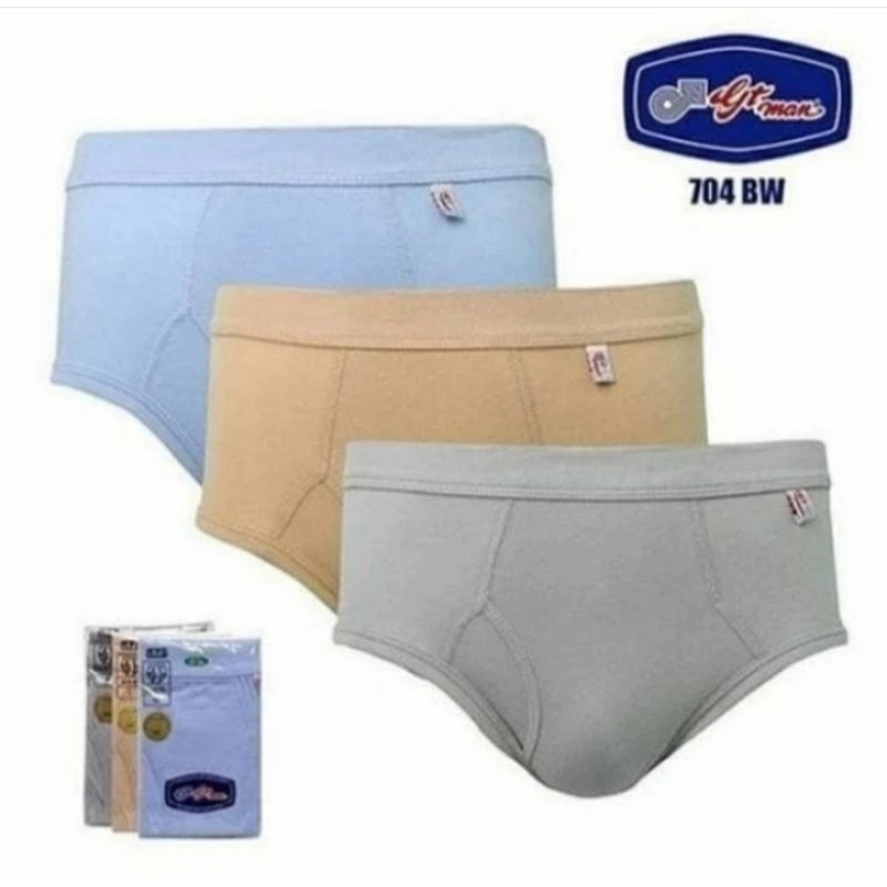 JUAL 6PCS/½LUSIN CELANA DALAM PRIA GT MAN RPG 704BW S,M,L,XL,JUMBO