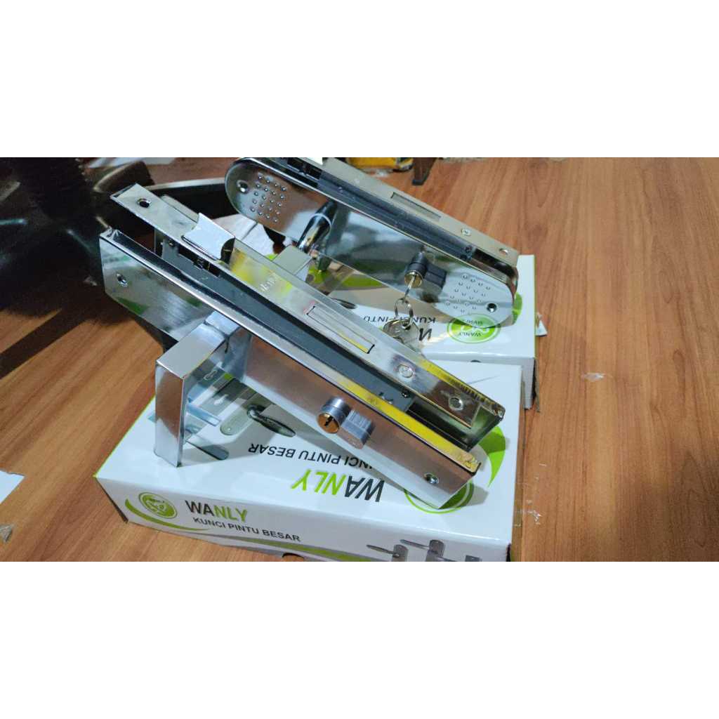 Kunci Pintu Komplit / Handle Pintu Besar 25 cm Wanly Besar Crome Series Handle Pintu Large Crome Ser
