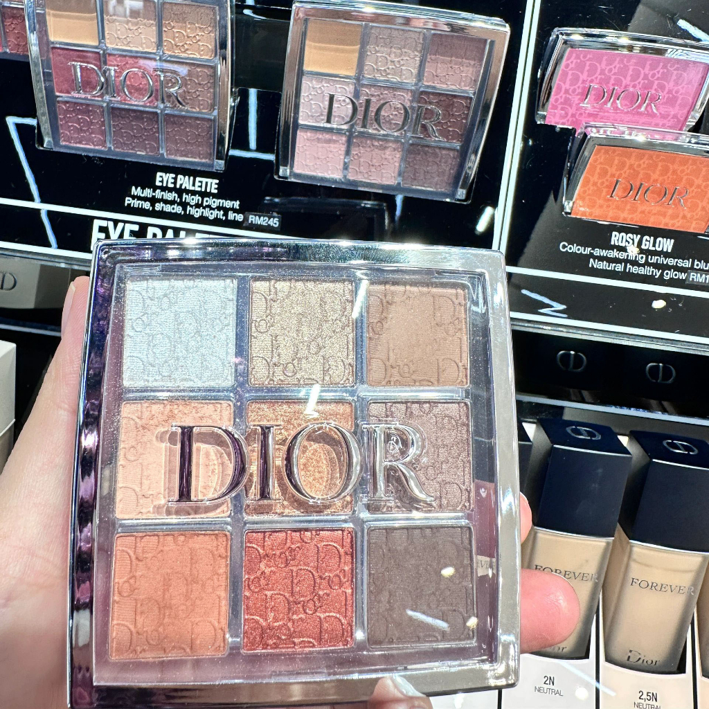 【100% ORIGINAL】 Dior Backstage Nine-Color Eyeshadow Palette/Dior Eyeshadow Palette 001 Warm Neutral 