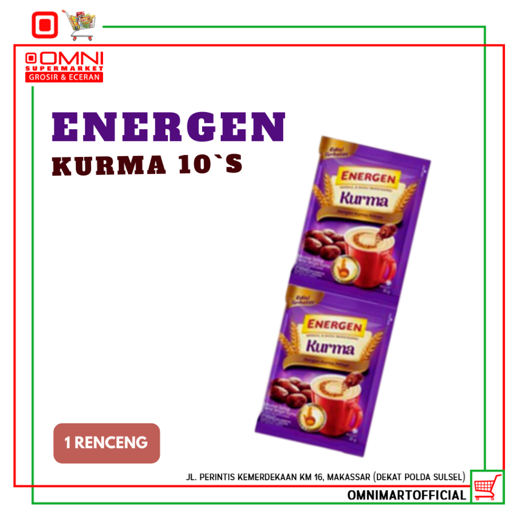 

ENERGEN KURMA RENCENG 10 'SACHETS
