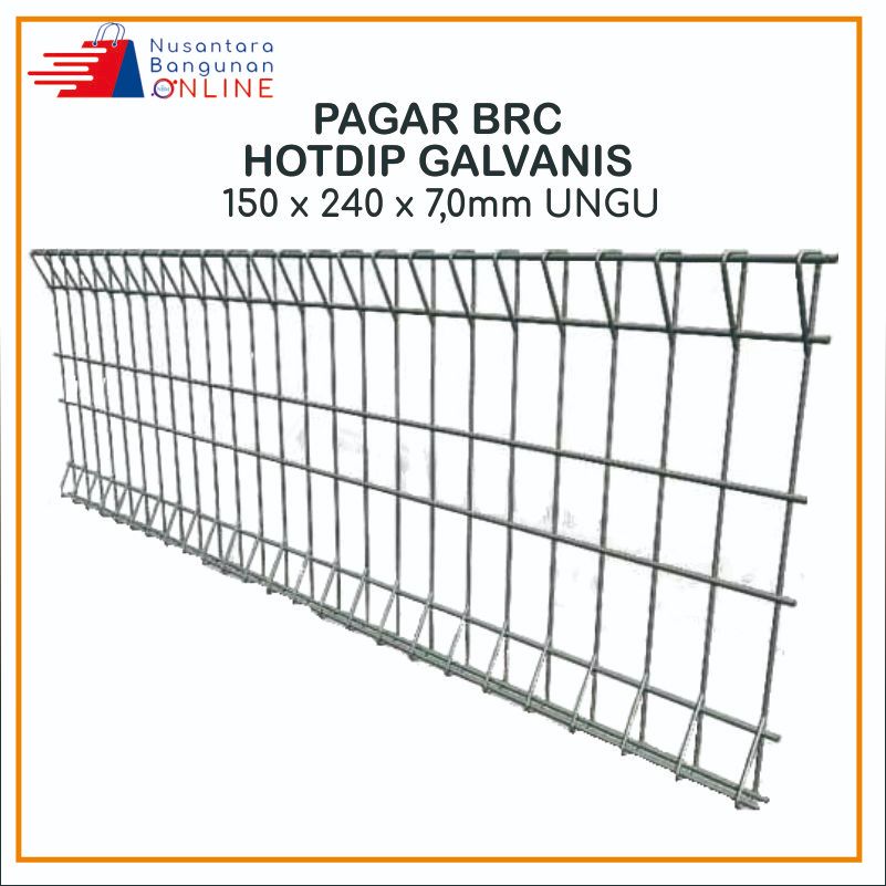Pagar BRC Hotdip Galvanis 150 x 240 x 7,0mm Ungu