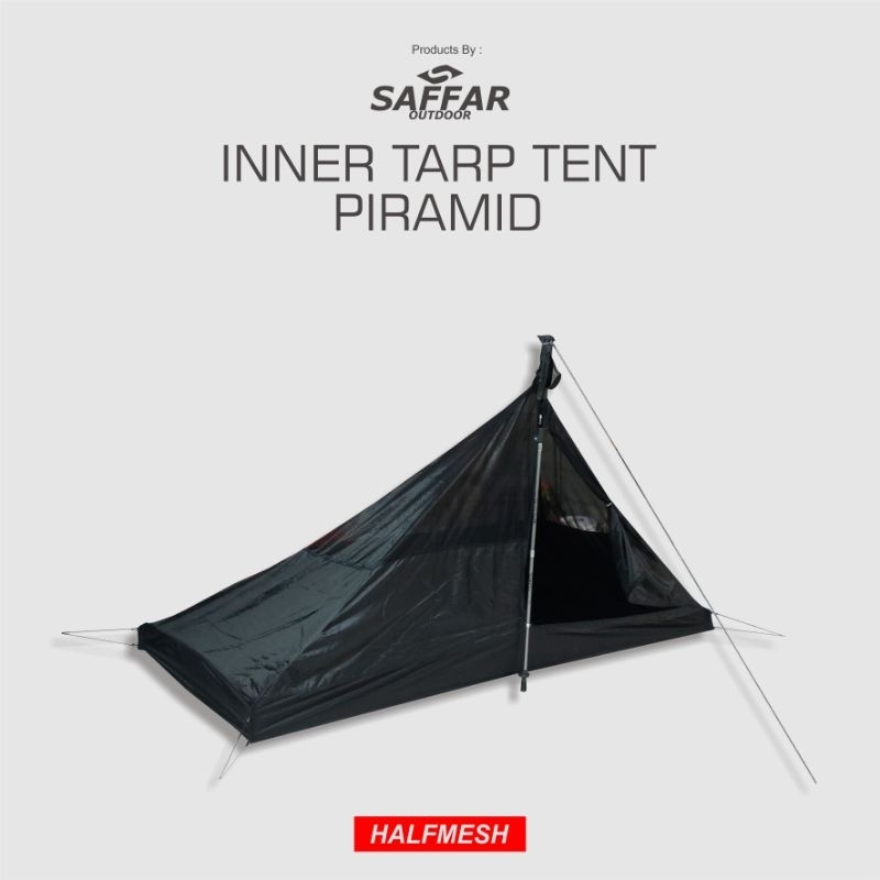 Inner tenda camping tarp tent piramid