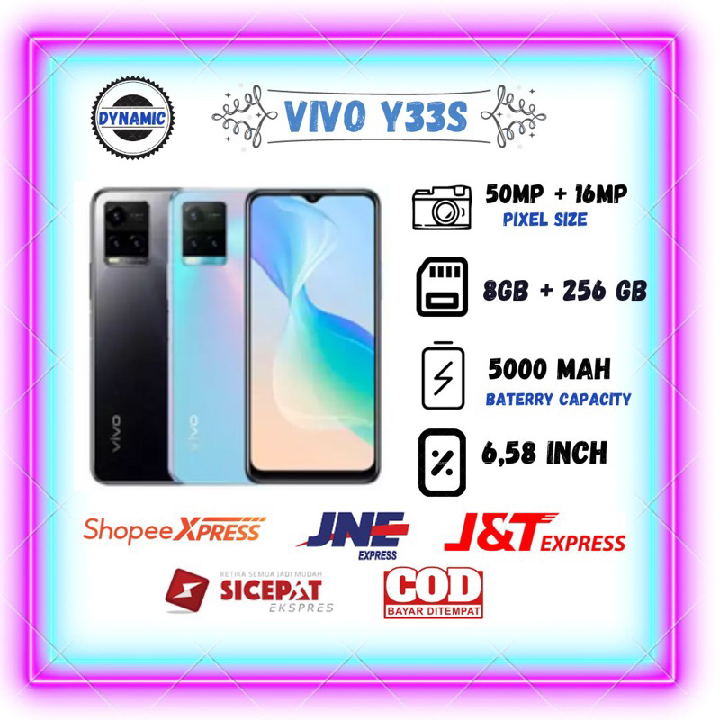 VIVO Y33S RAM 8GB /256GB