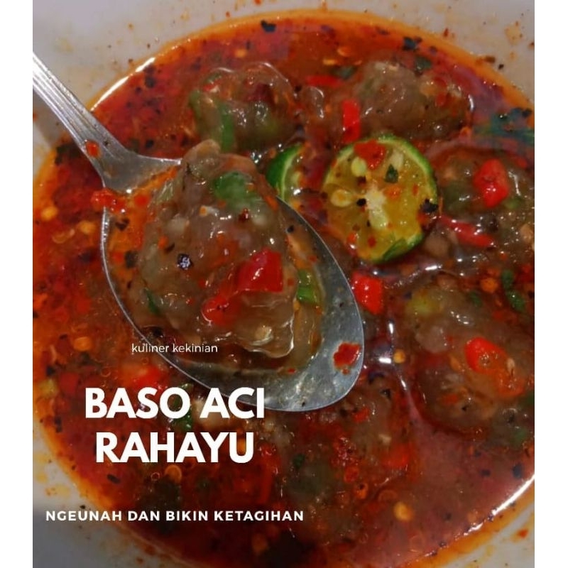 

Baso aci cirawit tulang rangu sapi xtra cabe rawit paket 1 bungkus isi baso 20 butir sudah komplit bumbu dll enak gurih pedas guys