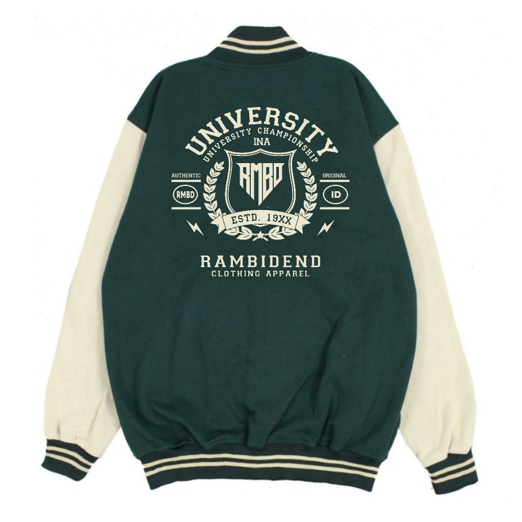 Rambidend - Jaket Baseball Varsity Distro Univ of indonesia Premium Quality - Unisex