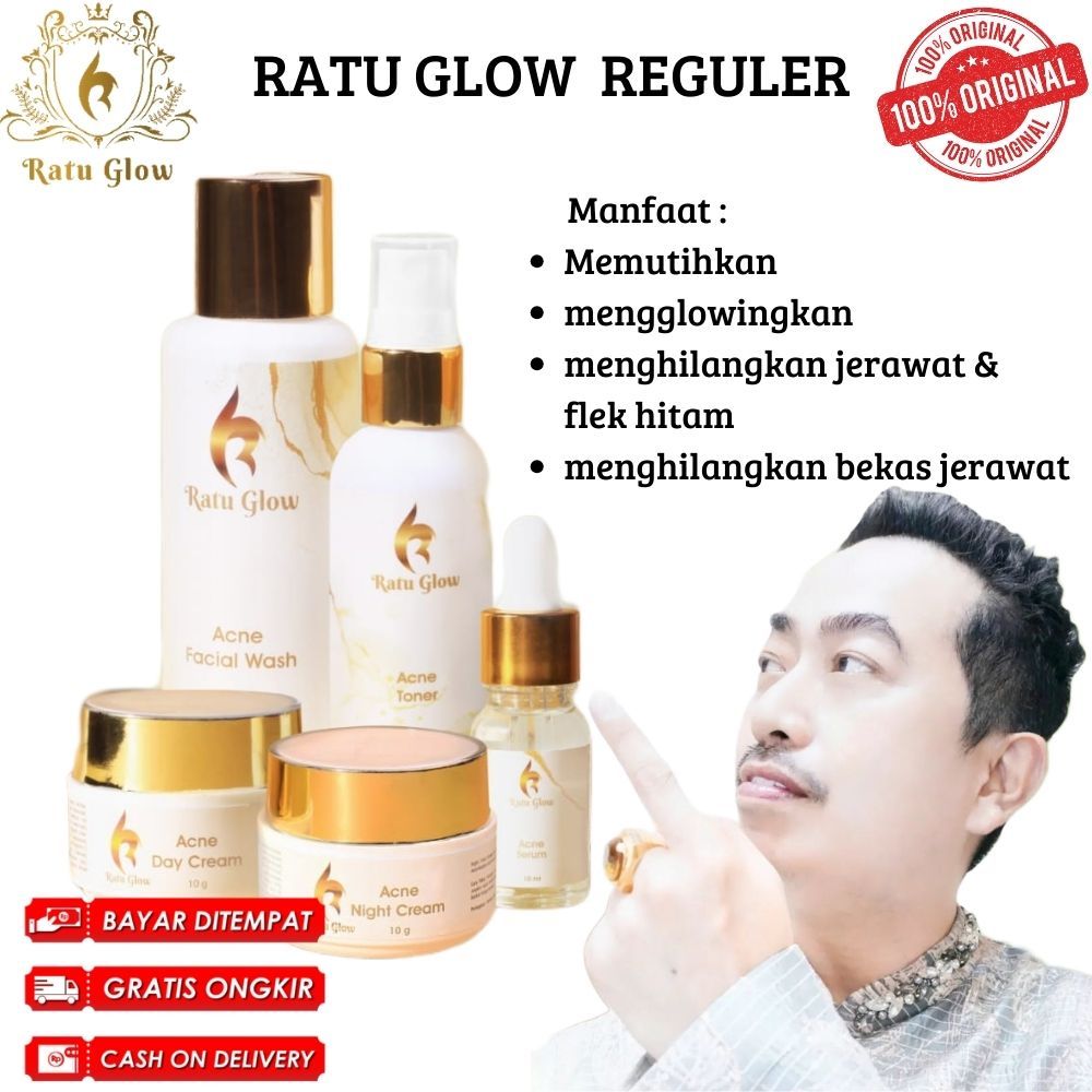 PROMO RATU GLOW REGULER BPOM PAKET ORIGINAL FLEK & JERAWAT