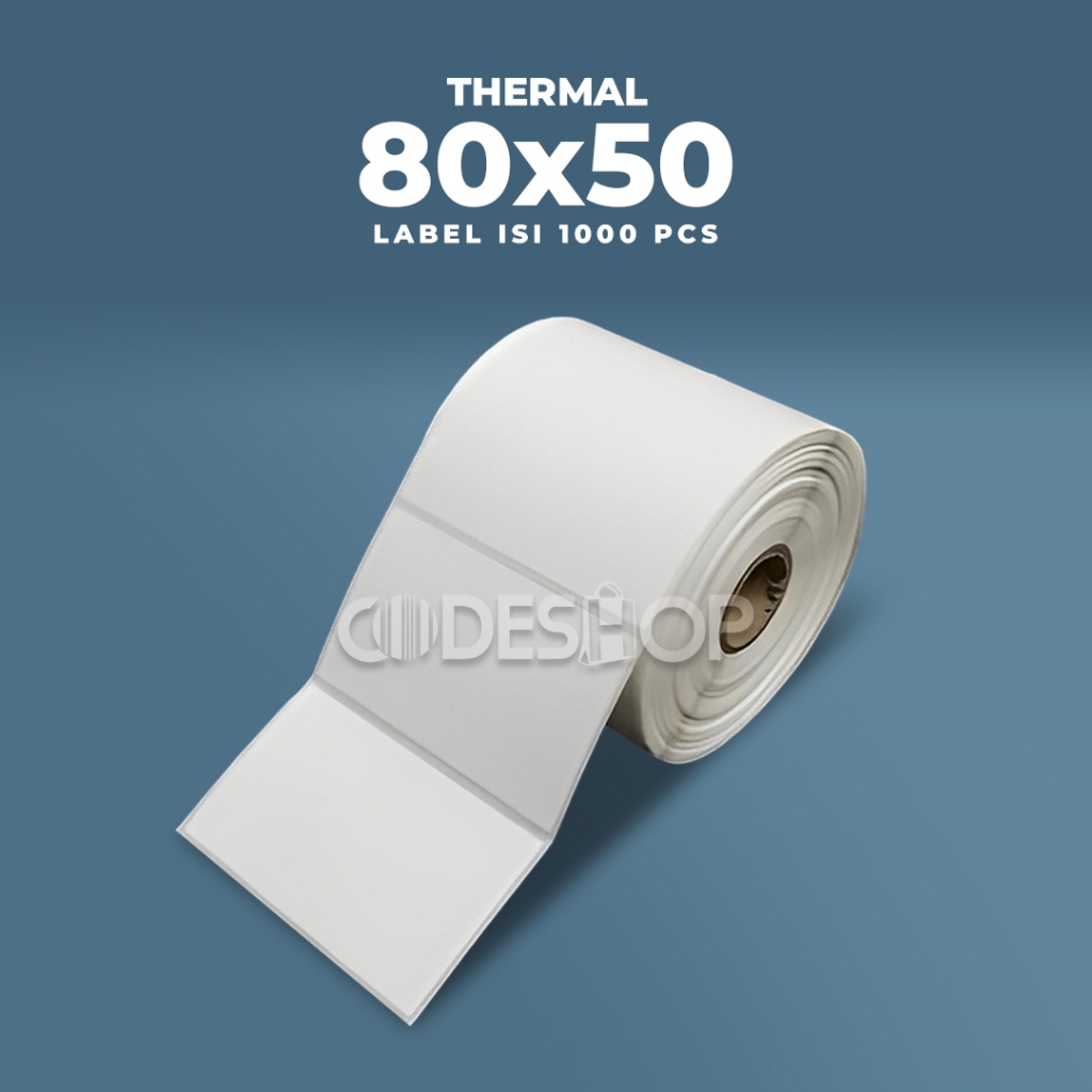 

Label Thermal 80x50mm 80x50 Sticker Barcode 80 x 50 mm isi 1000 Pcs