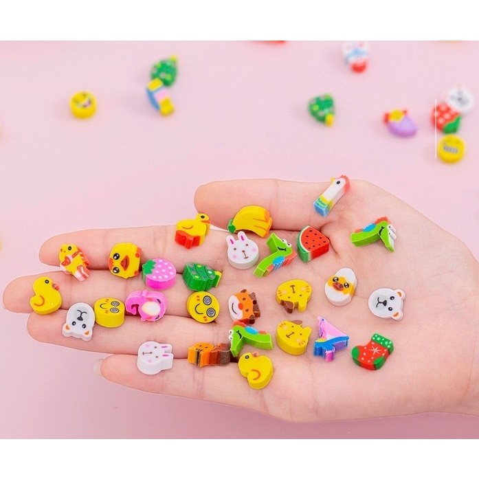 

(1 Pcs) penghapus mini / eraser Motif Buah Hewan Lucu Unik SATUAN