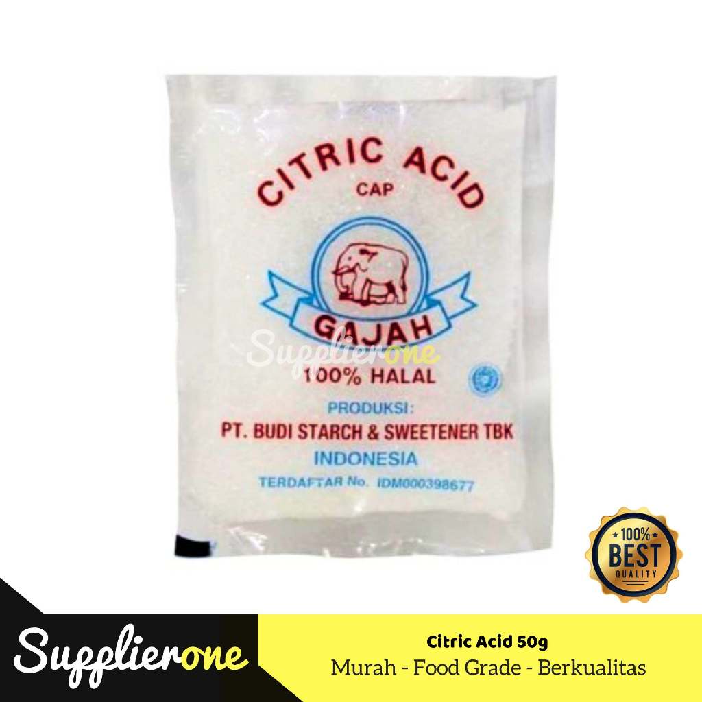 

Citric Acid 50gram / Citrun / Citrun Cap Gajah