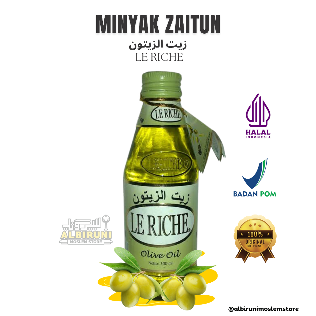 

Minyak Zaitun Le Riche 300ml Olive Oil - Minyak Zaitun Murni