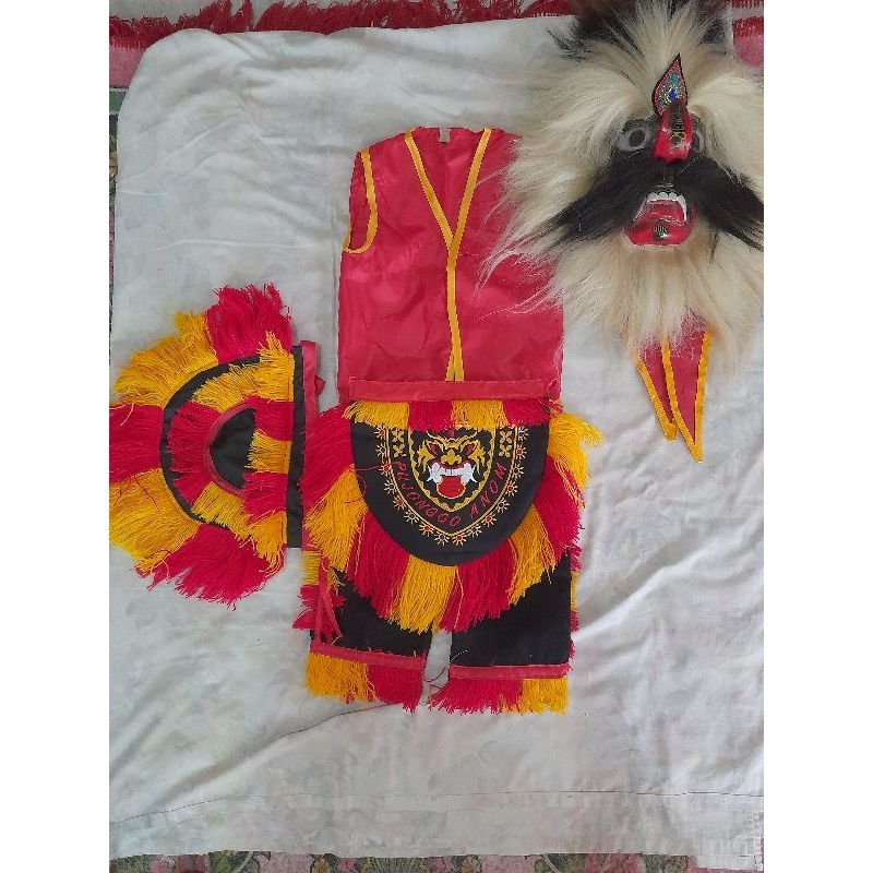 Set rompi embong bordir bujang ganong anak dan dewasa / set rompi ganong tanggung embong bordir mote