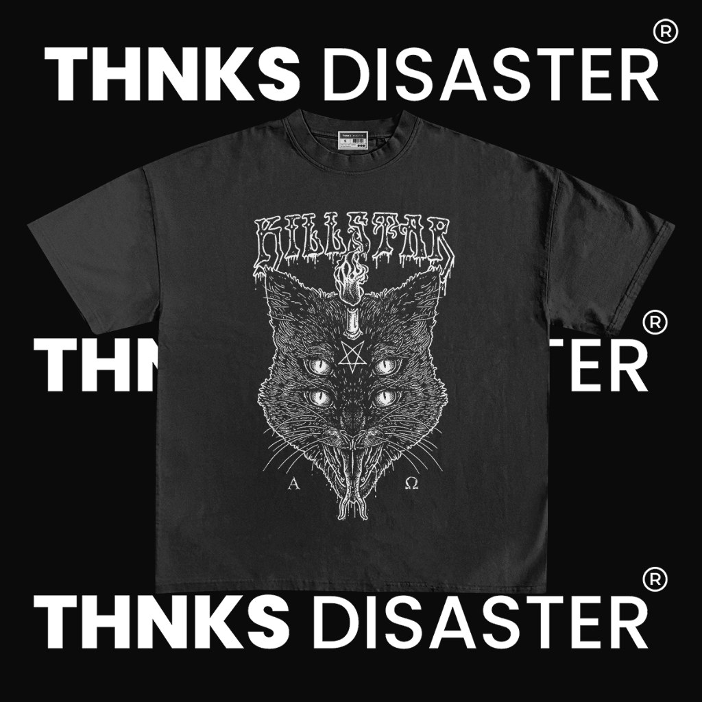 THNKSDISASTER | KAOS KILLSTAR | COMBED 24S | UNISEX | GRUNGE | BAND | KPOP | METAL | HARDCORE | PUNK