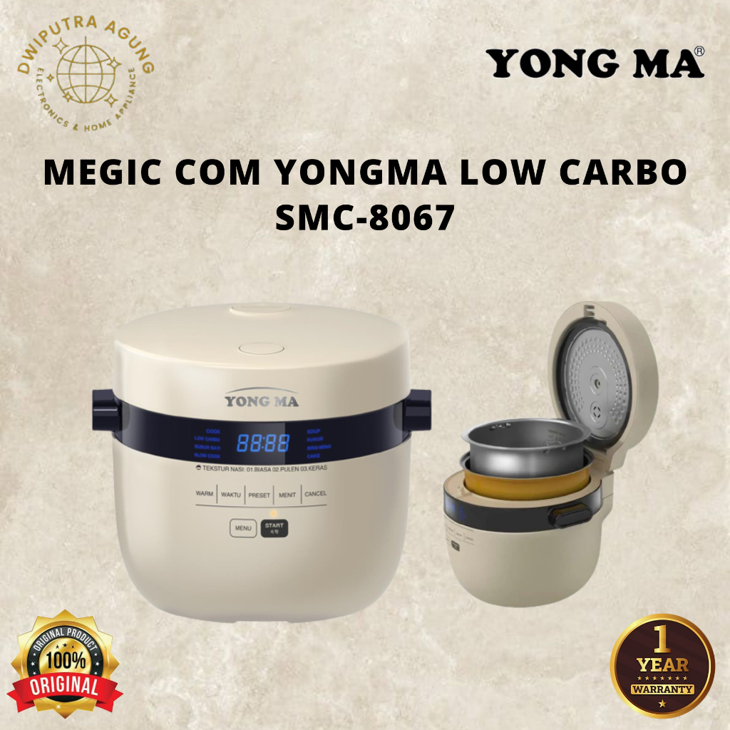 MEGIC COM YONG MA SMC-8067 / SMC 8067 / SMC8067 RICE COOKER DIGITAL LOW CARBO LOW - SUGAR