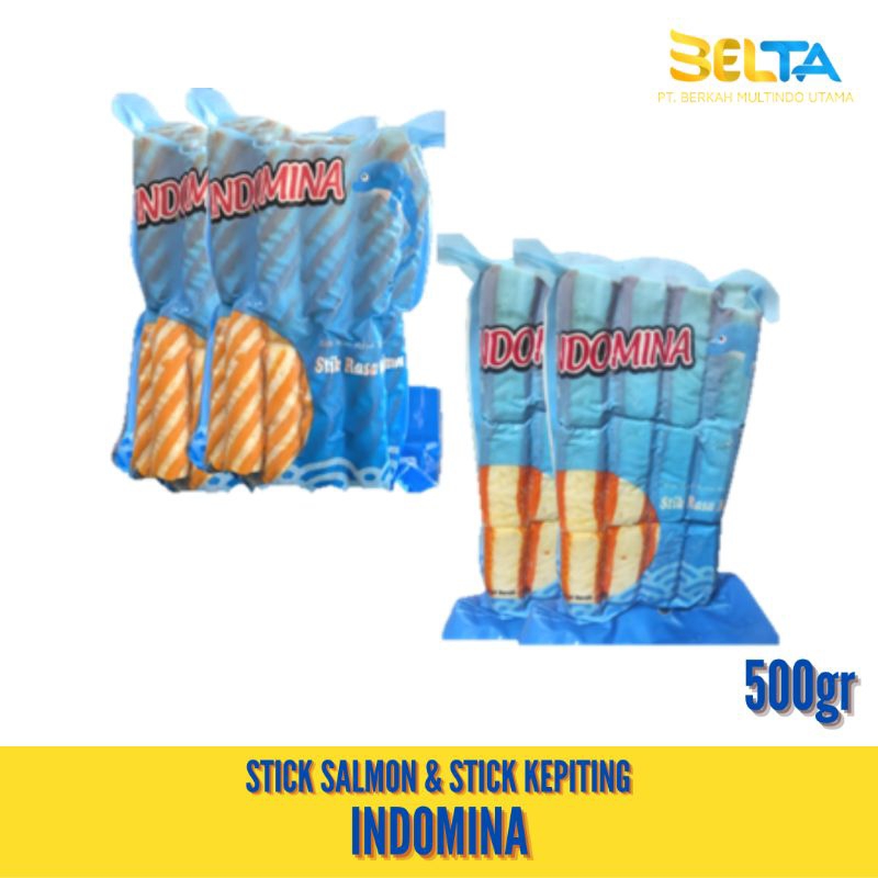 

Indomina Stick Salmon dan Stick Kepiting 500gr Indomina Seafood Distributor Frozen Food Bogor