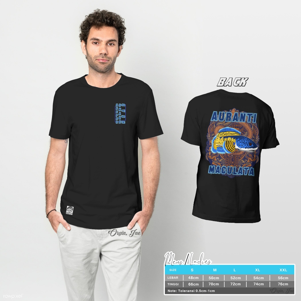 kaos channa auranti maculata vol. 1 cotton combed 100% standart distro exclusive