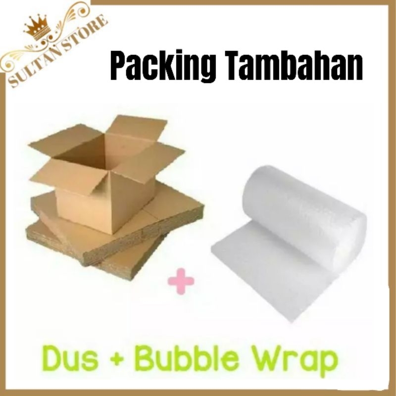 

packing tambahan kardus+bubble wrap