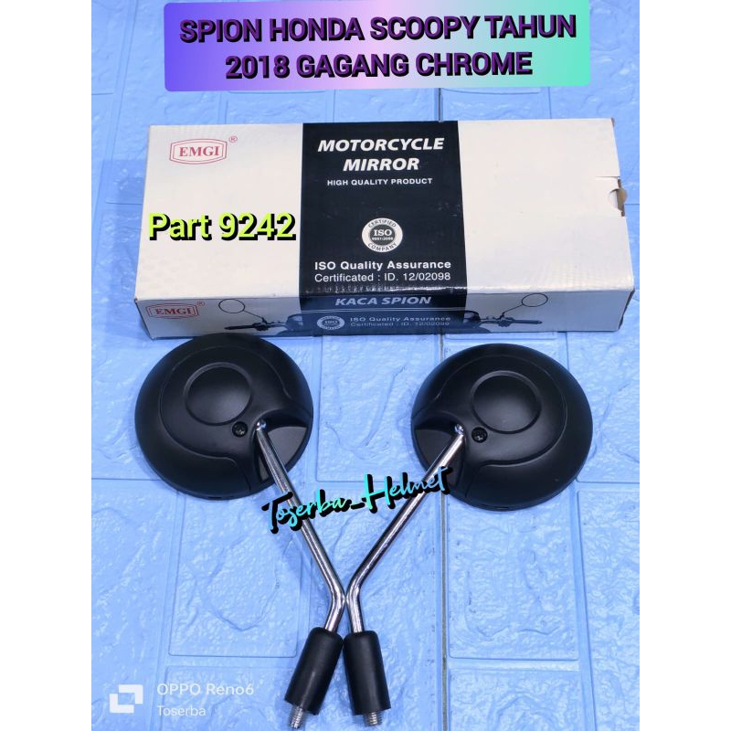 Spion Motor Honda Scoopy 2018 Gagang Chrome Universal Spion Honda Scoopy 9242 Emgi