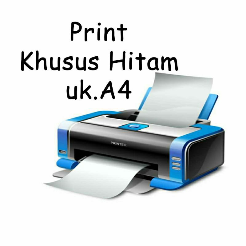 

Print Ukuran A4 khusus hitam-Putih