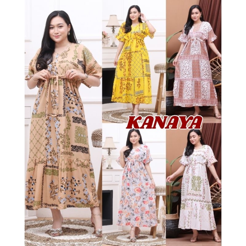Kanaya dress jumbo kasual busui friendly