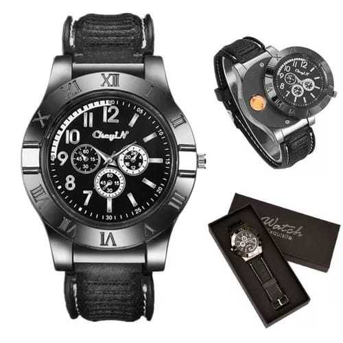 Jam Tangan Korek Elektrik The Lighter Watch Premium jam korek elektrik