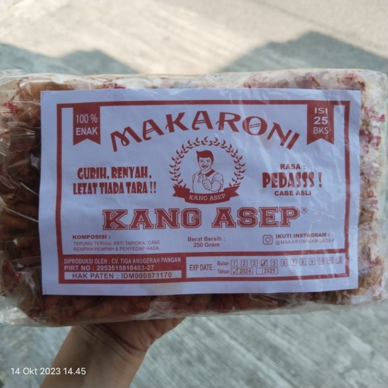 

Makaroni Asep | Makaroni 500 | Makaroni pedas isi 25 pcs