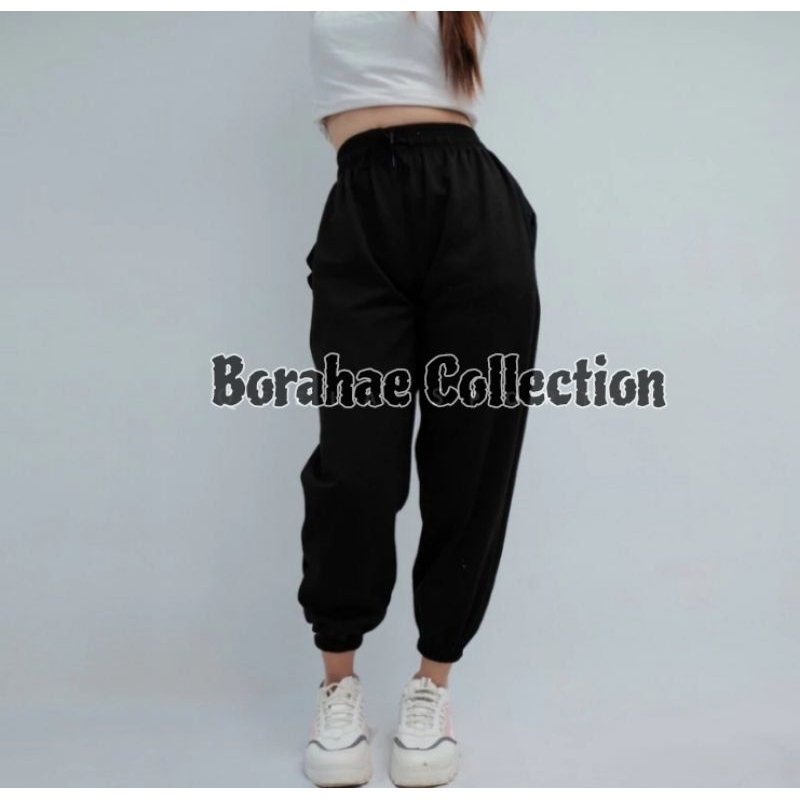 SWEATPANTS JOGGER OVERSIZE / CELANA JOGGER KOREAN STYLE OVERSIZE
