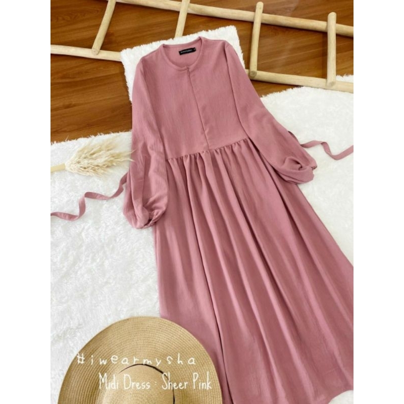 MIDI CASSA SHEER PINK IWEARMYSHA