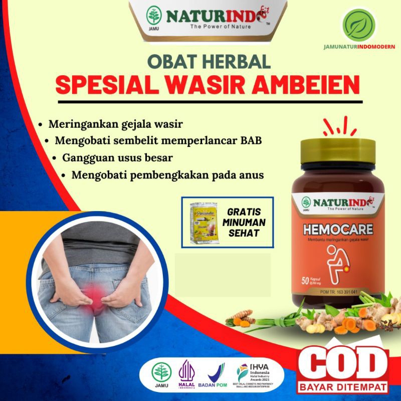 HEMOCARE OBAT HERBAL SPESIAL WASIR AMBEIEN