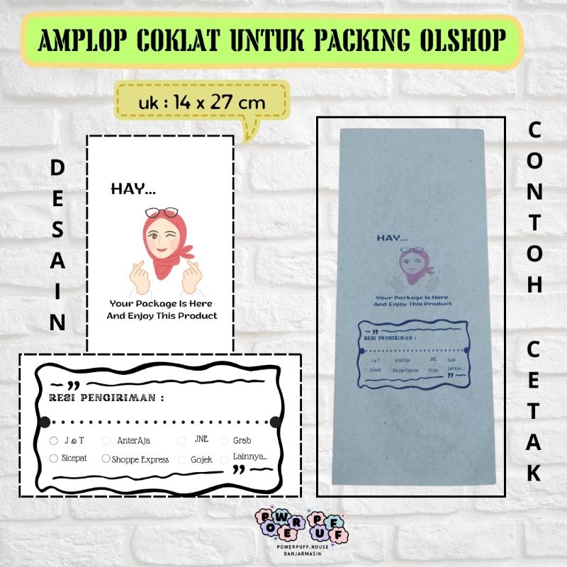 

Amplop Cokelat untuk Olshop / Packaging (isi 25pcs)