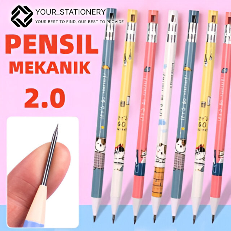 

Pensil Mekanik 2.0 2B Motif Lucu / Pensil Mekanik Dapat Isi Ulang, Terdapat Rautan Kecil - Your_Stationery