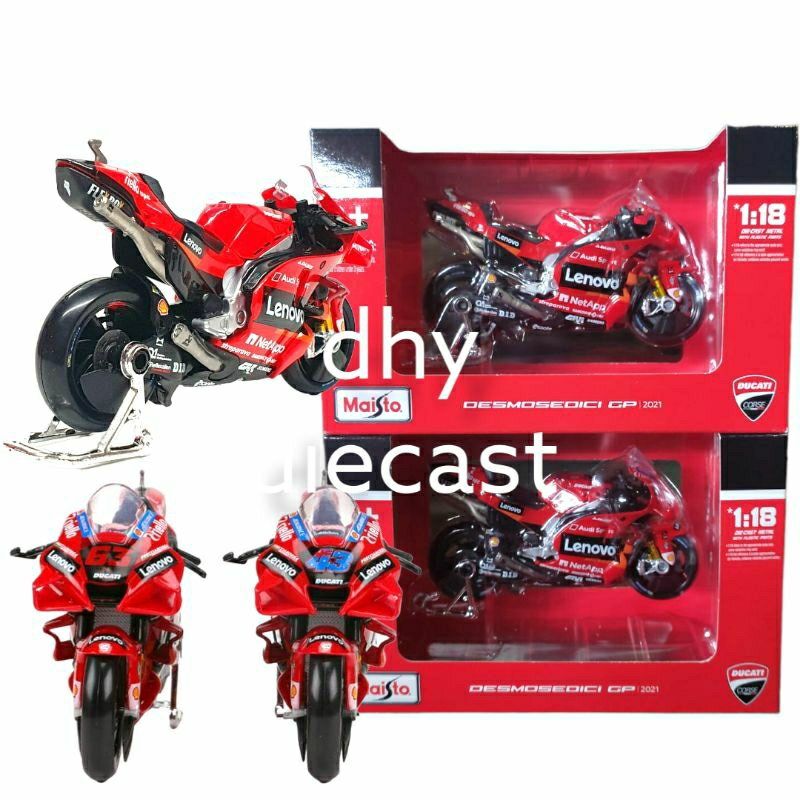 Diecast Miniatur Motor Gp Yamaha Suzuki Honda Ktm Ducati 1:18 Mainan Motor Koleksi Motor Moge Motor 