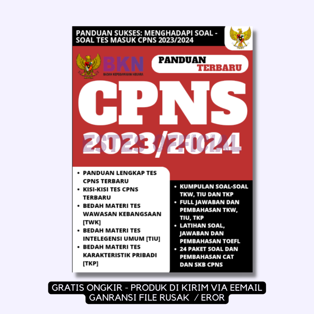 

[ ID17B5 ] Panduan Sukses : Menghadapi soal-soal tes masuk CPNS 2023/2024