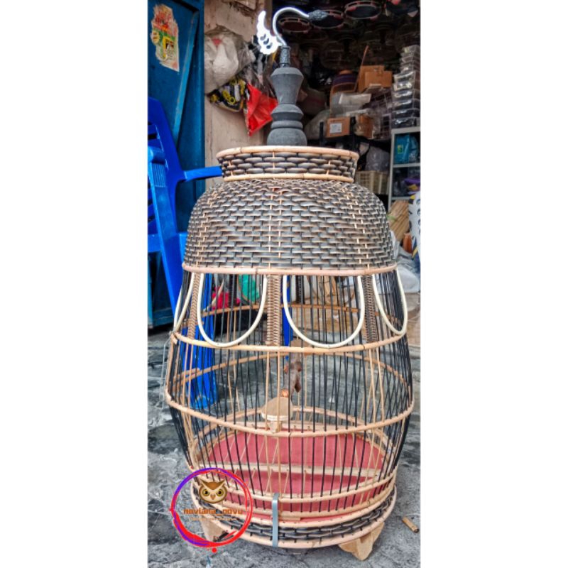 SANGKAR KUTUT RAJUT KURUNGAN PERKUTUT POLOS WARNA MODEL JAMBU